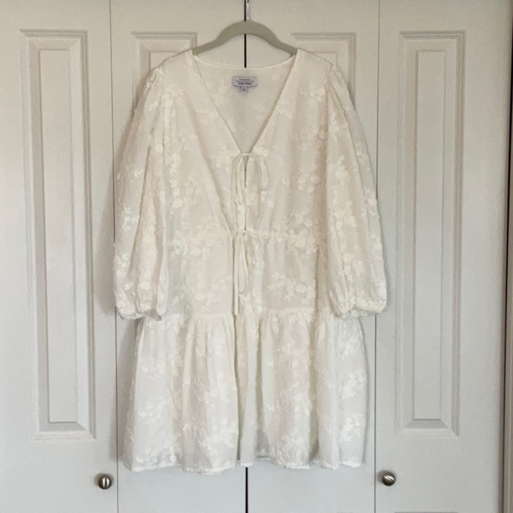 White Floral Lace Dress